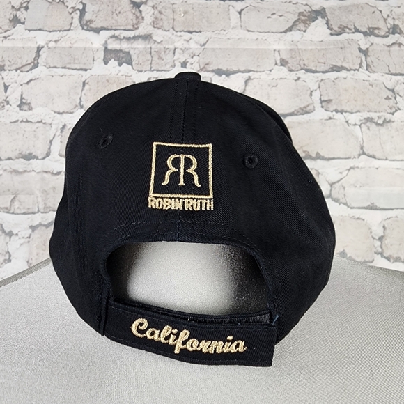 Robin Ruth California Ball Cap Palm Trees Adjustable Black Sunset NWOT - Picture 6 of 13